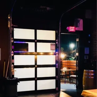 The new modern roll top garage door