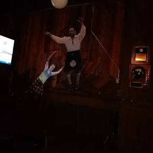 Little dark in here  for dancing irishmen.