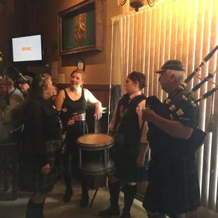 Break time for the entertainers