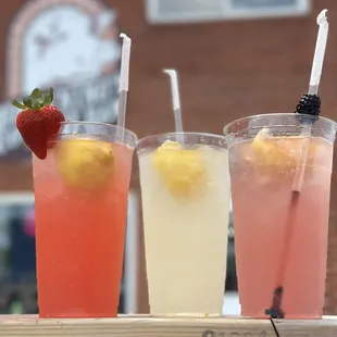 Browning&apos;s Fresh Squeezed Lemonade. Original, Blackberry, &amp; Strawberry