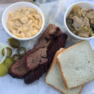 Brisket and Sausage Sandwich
