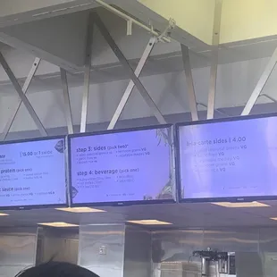 Lunch Menu as of 11/15/22. There is also a separate breakfast menu, a Peet's coffee bar, and grab and go items available.