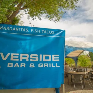 Riverside Grill Sign.