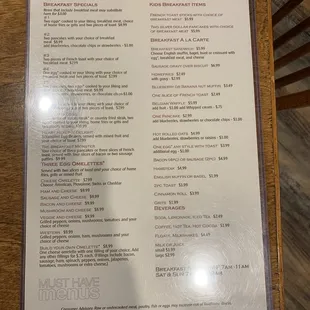 Menu.
