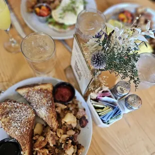 a plate of food on a table