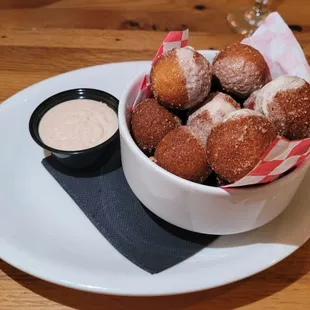 Warm donut holes