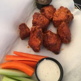 Jumbo Wings - Buffalo with ranch &amp; bbq sauce