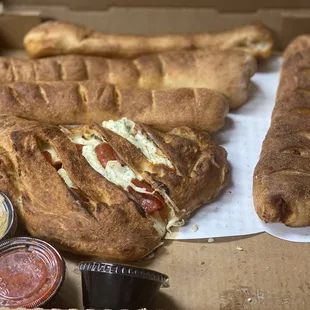 Pepperoni Breadsticks pepperoni calzone