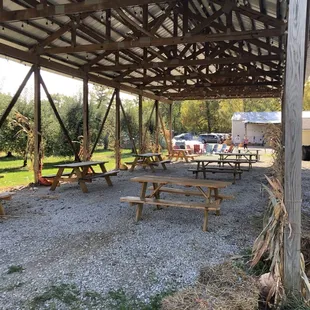 Outdoor sheltered seating