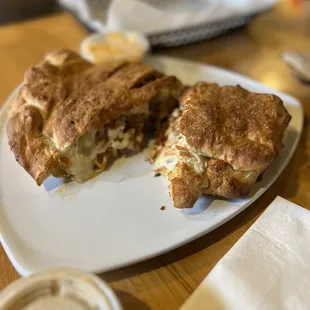 Tribeca calzone-incredibly delicious and filling!! Plenty to take home!