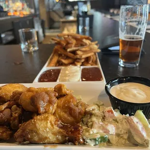 Chicken Wings and Fries