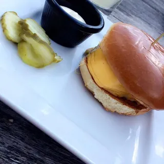 Garlic Three Cheese Burger