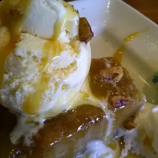 Peach White Chocolate Bread Pudding