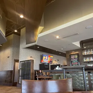 the interior of the restaurant