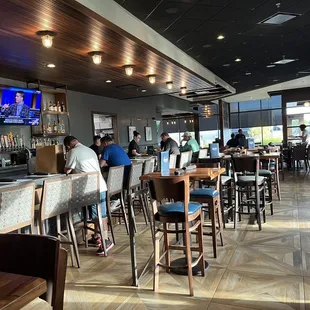people sitting at the bar