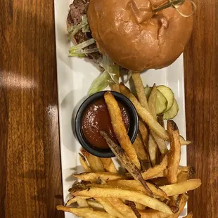 Bru Burger with Bru Fries