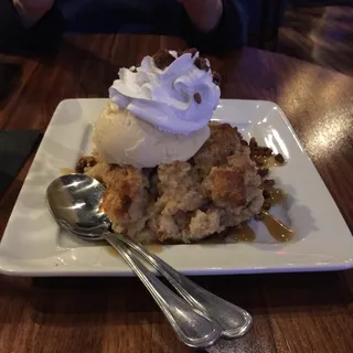 Peach White Chocolate Bread Pudding