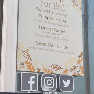 a sign in the window