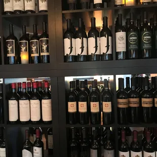 Nice wine selection.