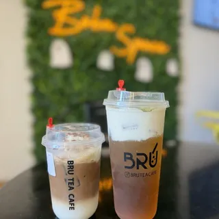 Matcha Jasmine w/Foam