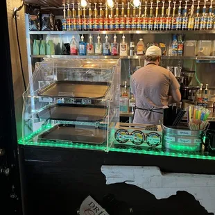 a man behind the counter