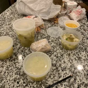 All this for 60.00 bucks. I'm quitting Chinese food for a long time after this non sense.