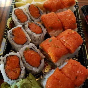 Spicy Tuna Left-Top of Spicy Girl Right