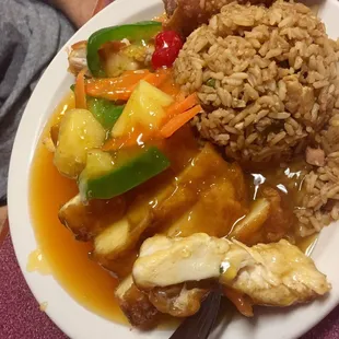 Sweet and sour chicken