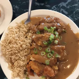 Mandarin Chicken with fry rice