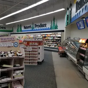 the inside of a grocery store
