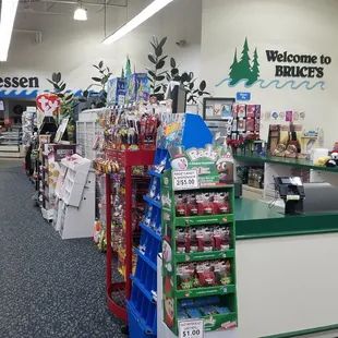the inside of a store