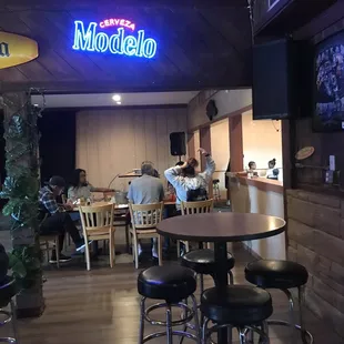 Caught OK the locals and everyone, kids in the back