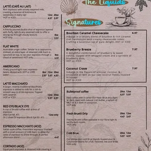 Coffee/Espresso Drinks