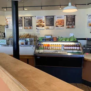 a view of the counter area