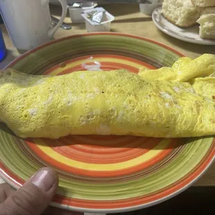 Western omelette is a big one!!