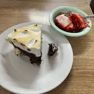 Dessert.  The pretzel salad is divine.