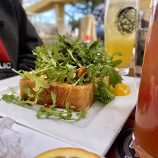 a plate of food on a table