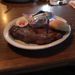 10 oz Kansas City steak dinner