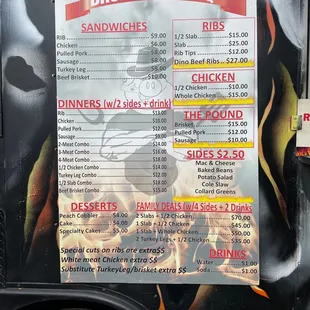 Menu (April 2021)
