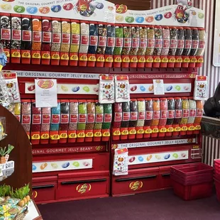 display of various flavors