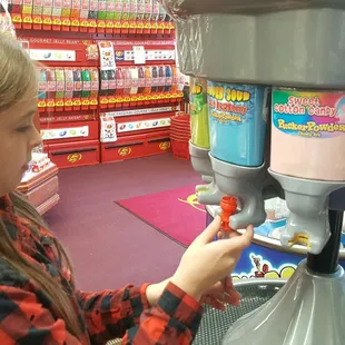 They have several different candy dispensers that let you choose the colors/flavors you want.