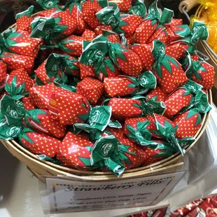 Strawberry candies