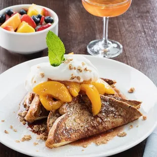 Peach Cobbler French Toast