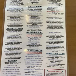 Breakfast Menu