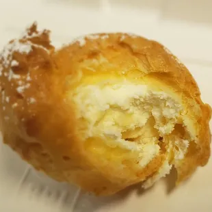 Inside the cream puff