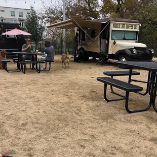 Only a few trucks there so it&apos;s easy to find