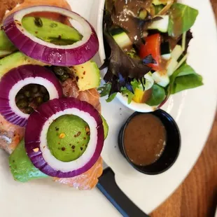 Lox toast at Brunch Cafe in Deerfield, IL