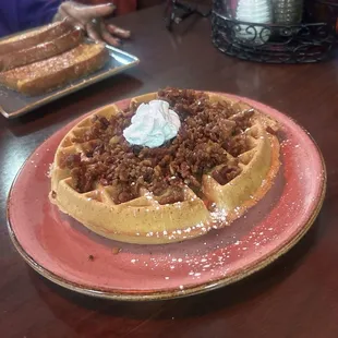 Bacon Waffle was delicious and everything I expected it to be.