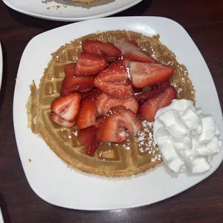 Fresh Strawberry Waffle