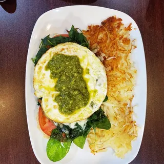 Pesto Benny Benedict